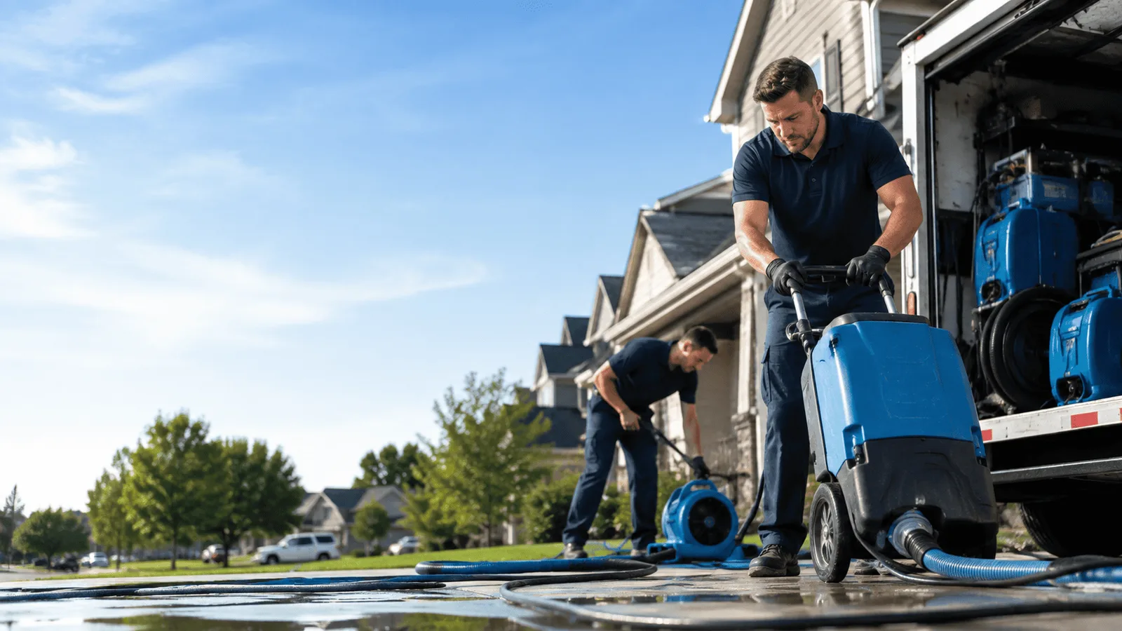 Dehumidification being performed in Ghent, NY